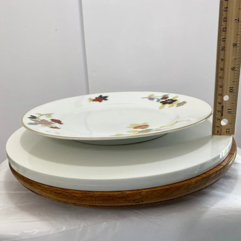 1930s Pirkenhammer Floral Salad Plate 8.5